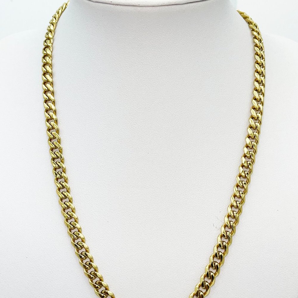 Stainless Steel Miami Cuban Chain  7mm